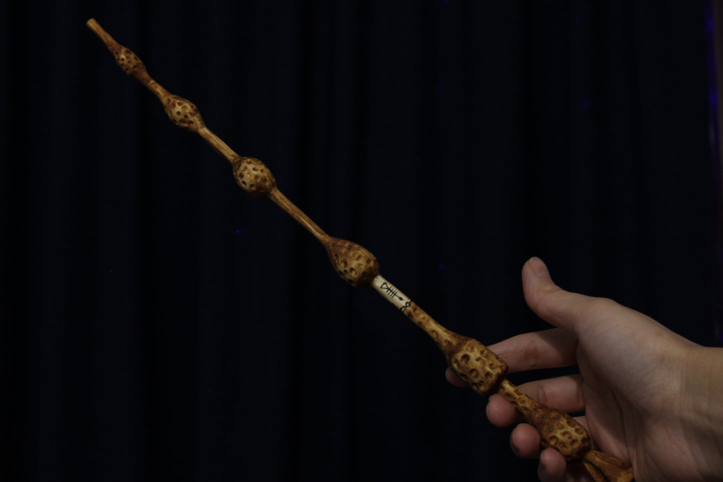 Hand carved Elder Wand, Harry Potter, Wizarding World.