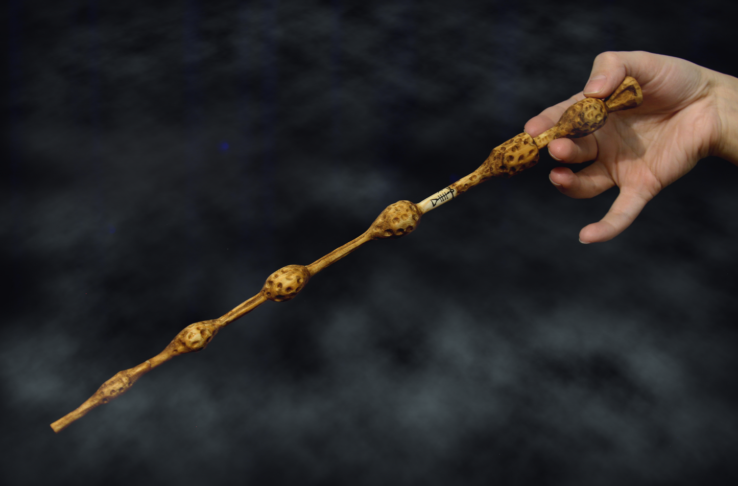 Hand carved Elder Wand, Harry Potter, Wizarding World.